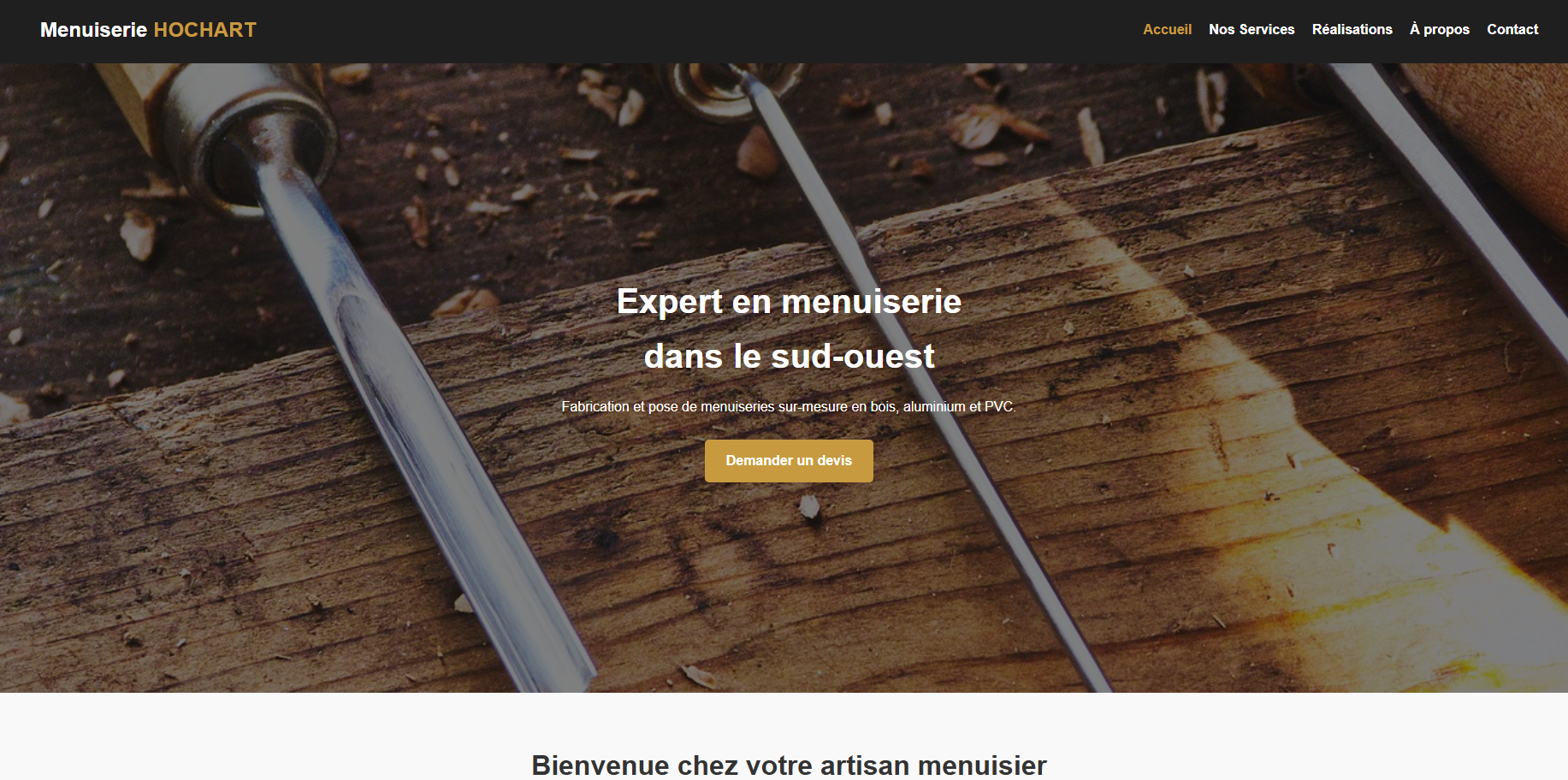 Vitrine Web pour les Artisans