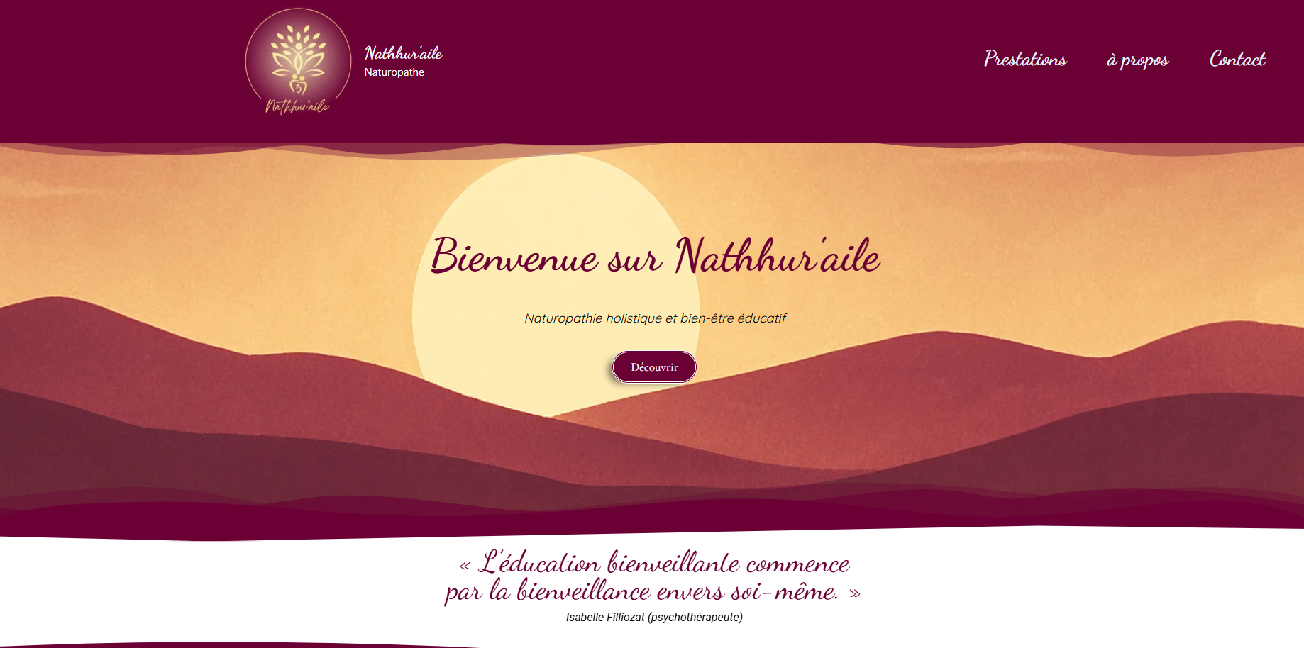 Site internet pour préstataires